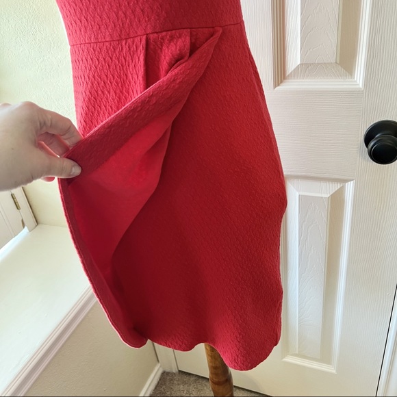 Anthropologie Maeve Red V-neck Sheath Dress - Picture 5 of 8